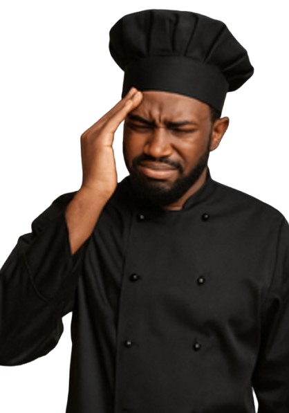 Chef qui a mal à la tête